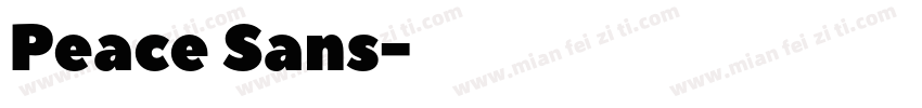 Peace Sans字体转换
